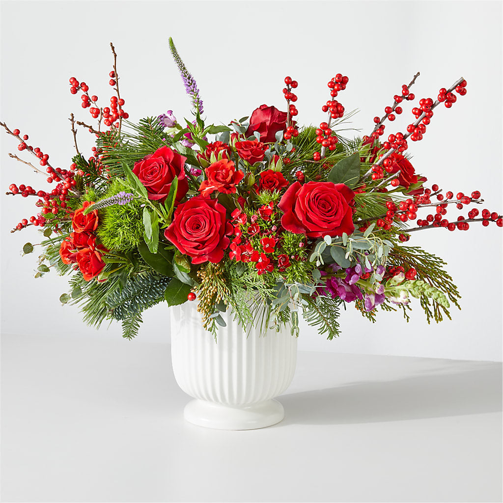 Big Red Bow Bouquet – Carrs, Bellevue WA
