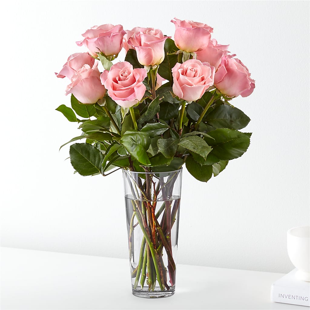 Long Stem Pink Rose Bouquet – Carrs, Bellevue WA