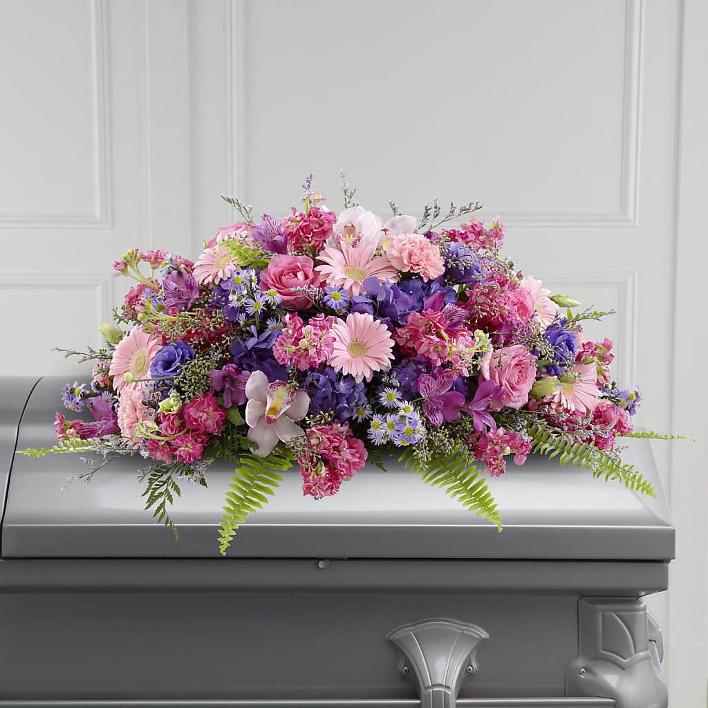 Glorious Garden Casket Spray – Carrs, Bellevue WA