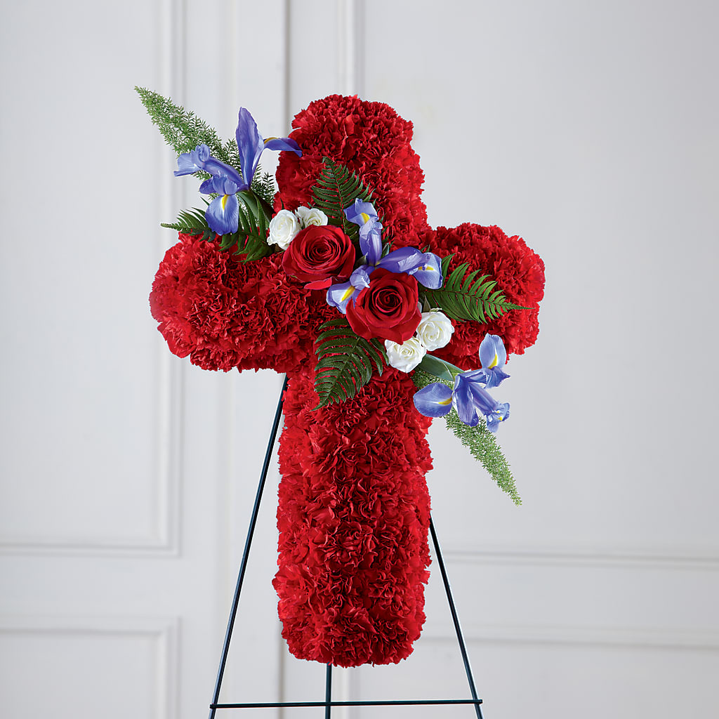 Faithful Hero Floral Cross – Carrs, Bellevue WA