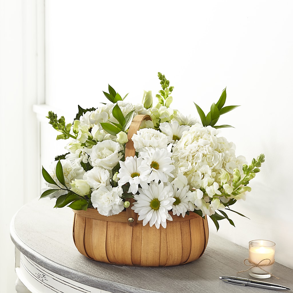 Pure Ivory Basket – Carrs, Bellevue WA
