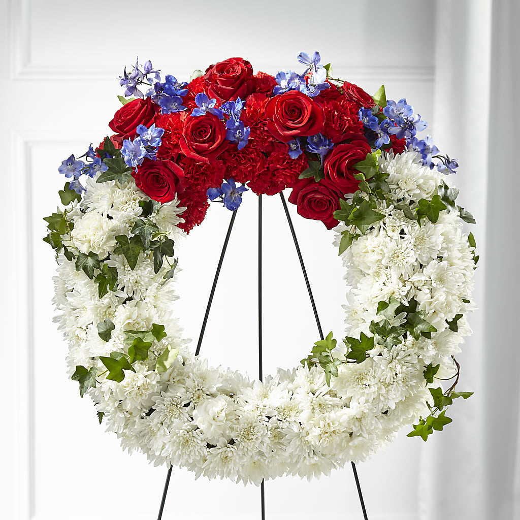 Patriotic Passion Wreath – Carrs, Bellevue WA