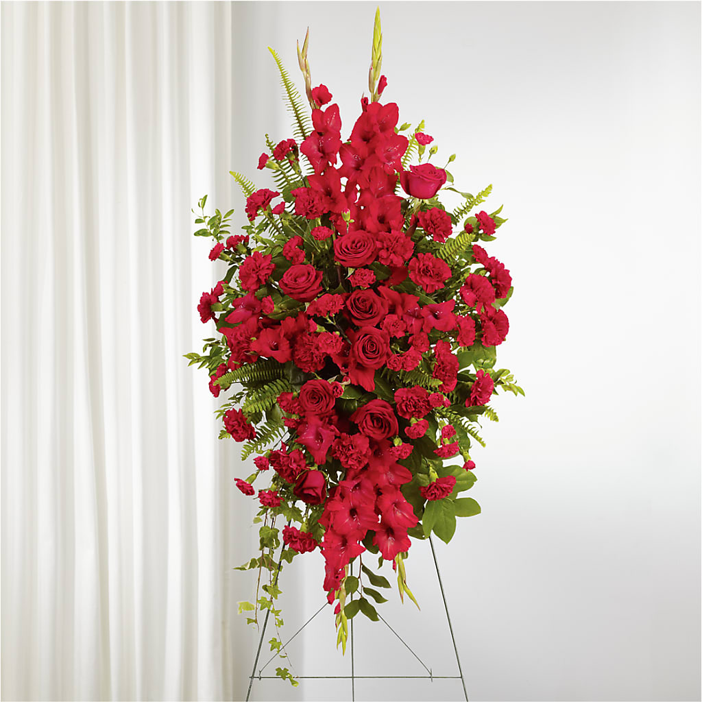 From the Heart Standing Spray – Carrs, Bellevue WA