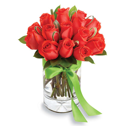 Chic Rose Arrangement Orange –  Carrs, Bellevue WA