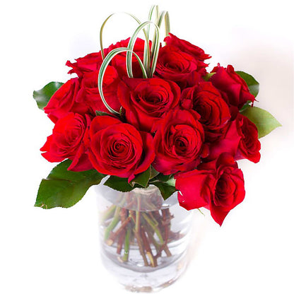 Chic Rose Arrangement Red –  Carrs, Bellevue WA