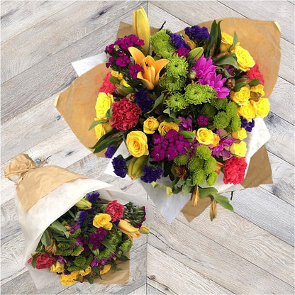 La Buena Vida Wrapped Bouquet –  Carrs, Bellevue WA