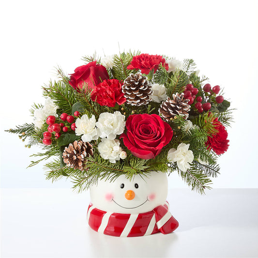Jolly Snowman Bouquet –  Carrs, Bellevue WA