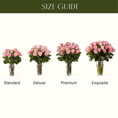 Long Stem Pink Rose Bouquet –  Carrs, Bellevue WA
