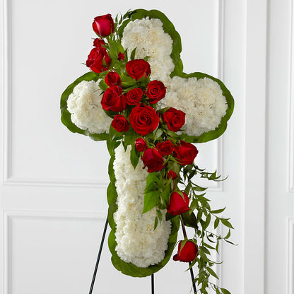 Floral Cross Easel –  Carrs, Bellevue WA