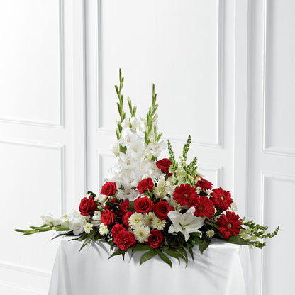 Crimson & White Arrangement –  Carrs, Bellevue WA