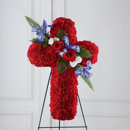 Faithful Hero Floral Cross –  Carrs, Bellevue WA