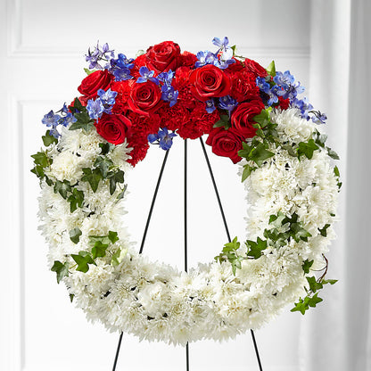 Patriotic Passion Wreath –  Carrs, Bellevue WA