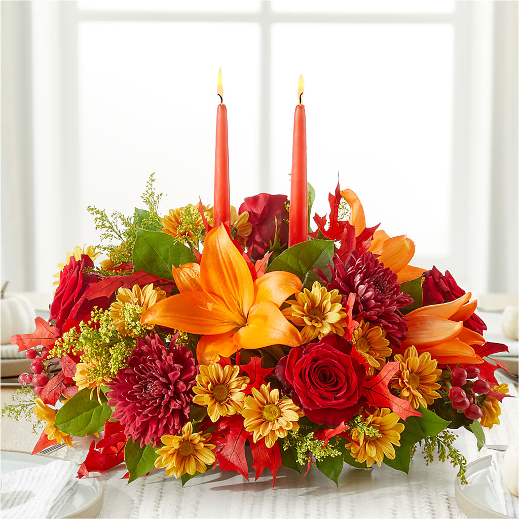 Autumn's Embrace Centerpiece –  Carrs, Bellevue WA