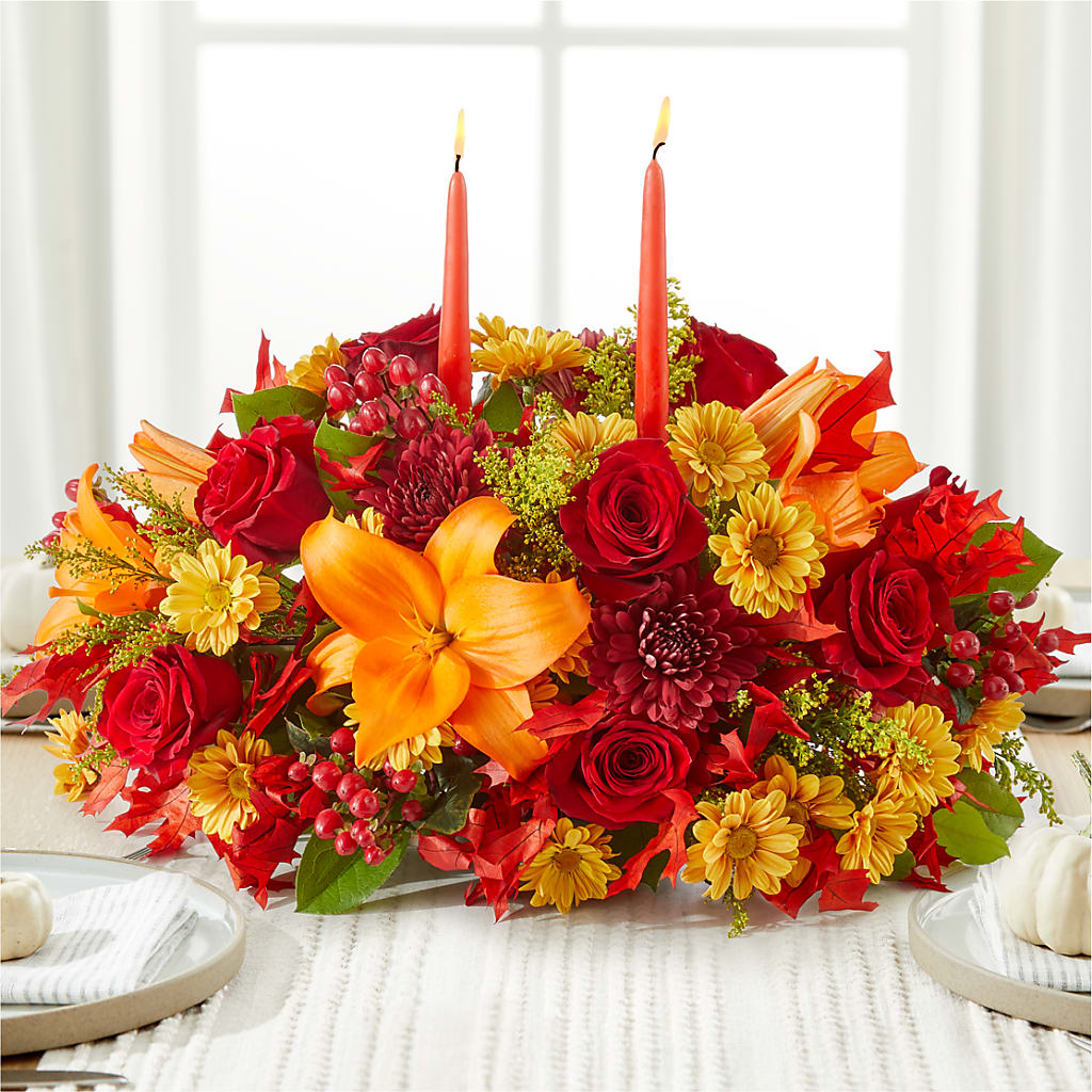 Autumn's Embrace Centerpiece –  Carrs, Bellevue WA